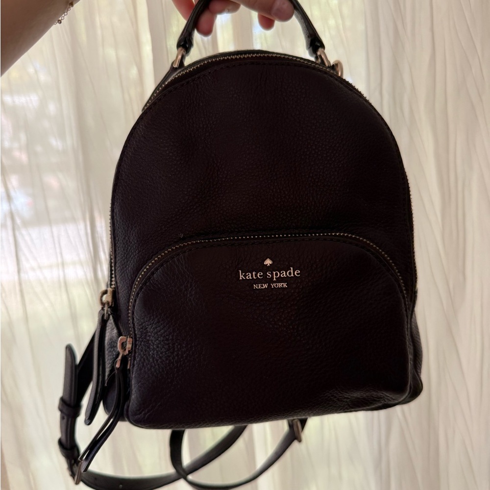 Kate Spade Burgundy Leather Backpack
